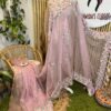 Sopura pure muslin saree karchupi work with blouse piece - Image 5