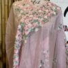 Sopura pure muslin saree karchupi work with blouse piece - Image 6