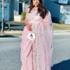 Sopura pure muslin saree karchupi work with blouse piece