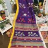 Handwoven cotton monipuri saree with blouse piece -15