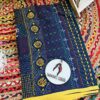 Lambani stitch blended banglore silk saree with blouse piece, fall pico done - Image 2