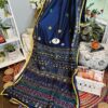 Lambani stitch blended banglore silk saree with blouse piece, fall pico done