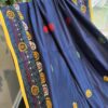 Lambani stitch blended banglore silk saree with blouse piece, fall pico done - Image 4