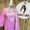 Handwoven Half silk Jamdani suit with orna/dupatta with cot piping and tassel Size- 38 - Image 2