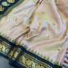 Pure silk handloom Gadwal saree with blouse piece - Image 5