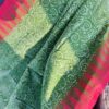 Handloom vegetable dye cotton saree with with running blouse - Image 2