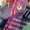 Handwoven half silk 60 -80 count jamdani saree , fall pico tassels done - Image 3