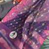 Handwoven half silk 60 -80 count jamdani saree , fall pico tassels done - Image 2