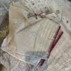 Handwoven 84 count half silk jamdani saree with embroidery with semi stitched blouse piece - Image 3