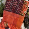 80-60 mixed count half silk handloom jamdani with blouse piece - Image 3